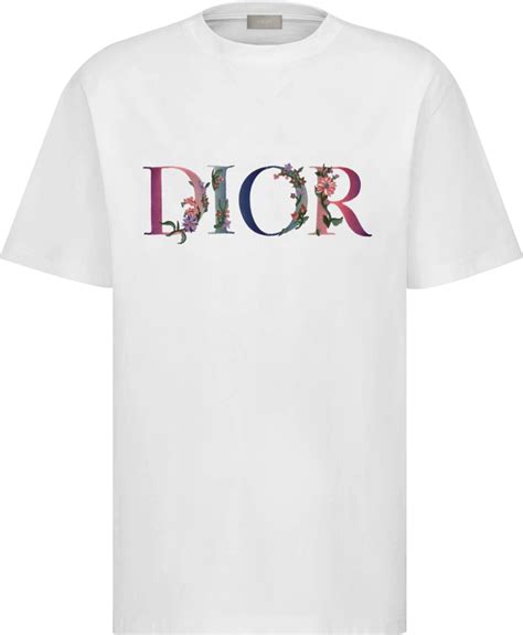 dior t shirt weiss|Embroidered T.